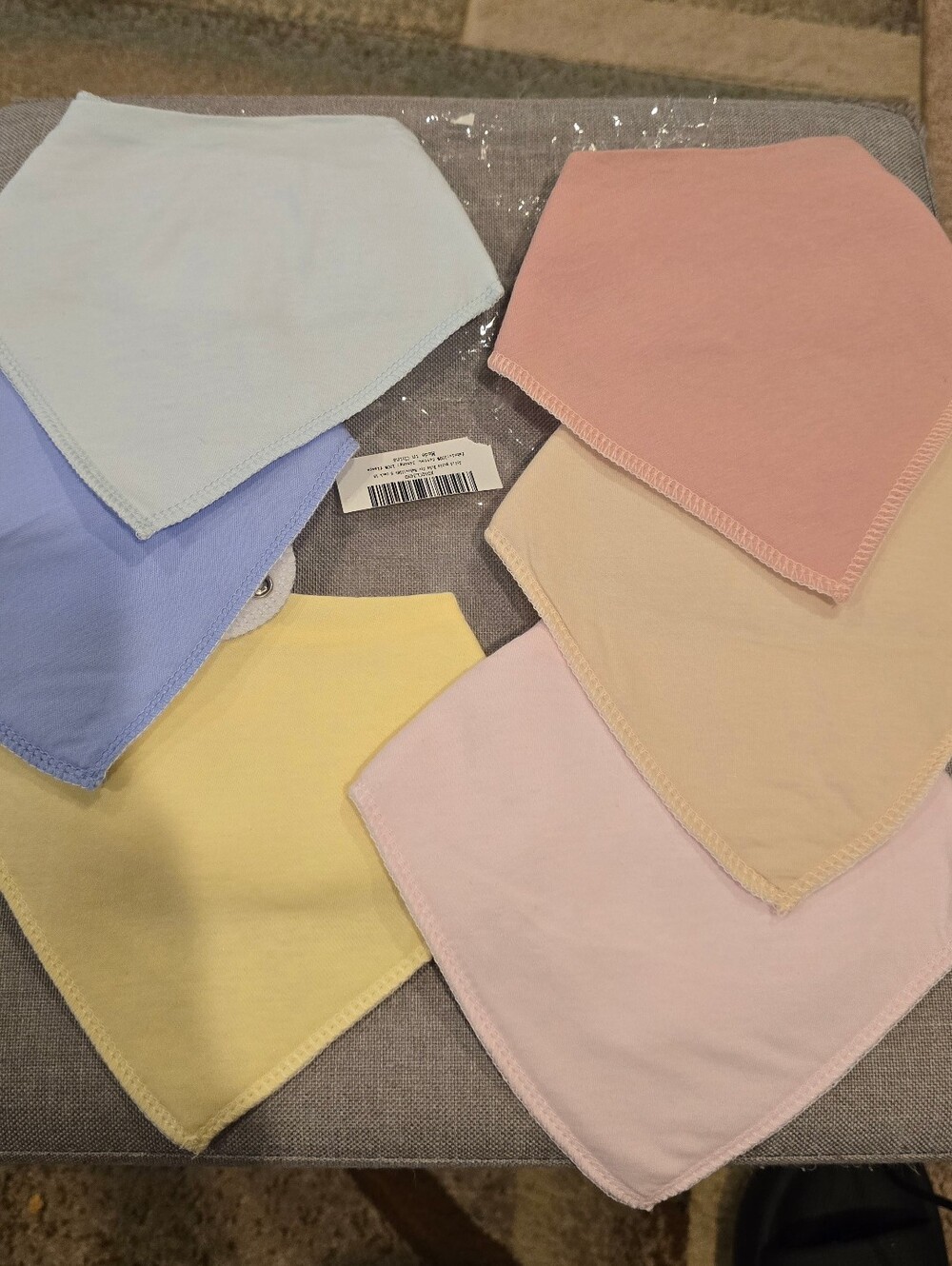 Multi-Pack Pastel Baby Bibs